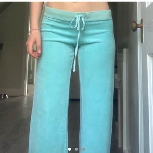 Aqua blue Juicy couture track pants vintage